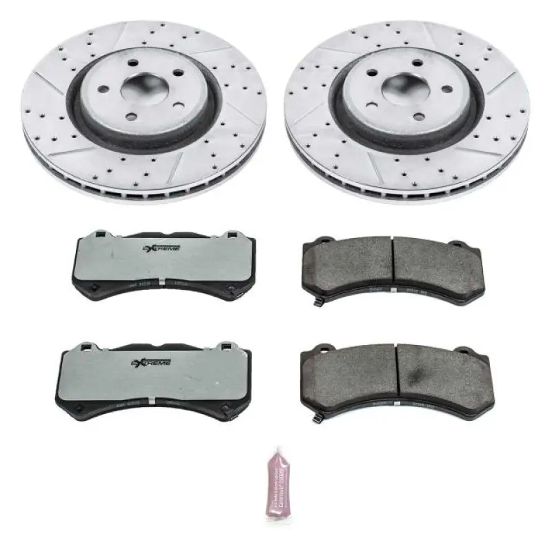 Power Stop 12-20 Jeep Grand Cherokee Front Z26 Street Brake Kit 1