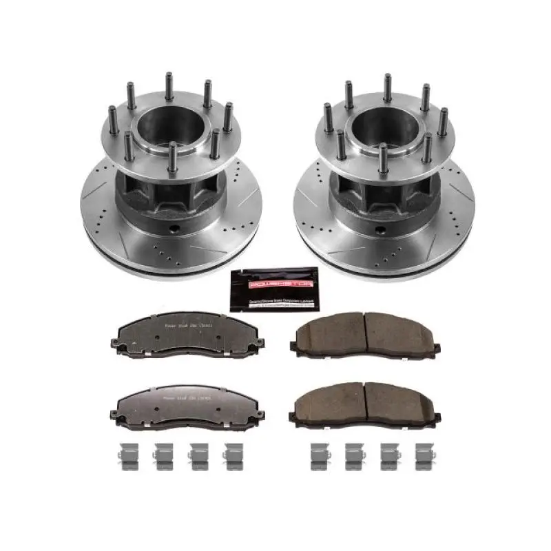 Power Stop 13-16 Ford F-350 Super Duty Front Z36 Truck & Tow Brake Kit 1