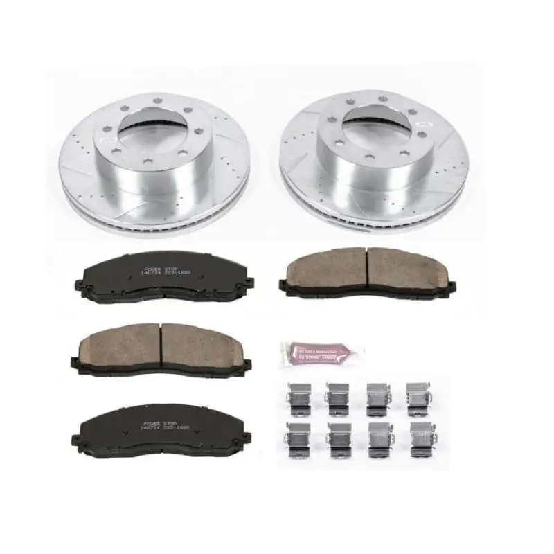 Power Stop 13-16 Ford F-450 Super Duty Front Z23 Evolution Brake Kit 1