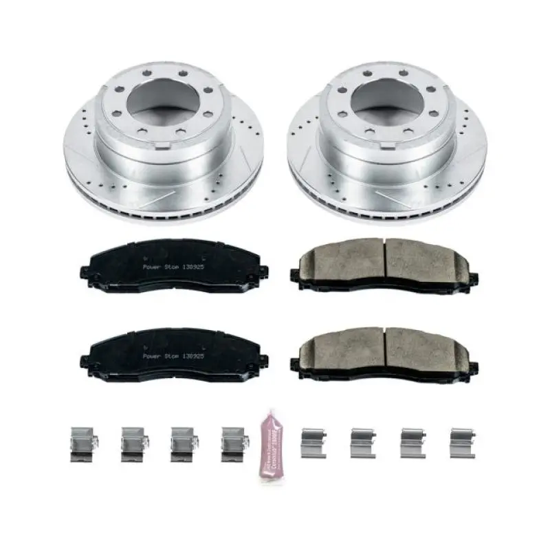 Power Stop 13-22 Ford F-350 Super Duty Rear Z23 Evolution Brake Kit 1