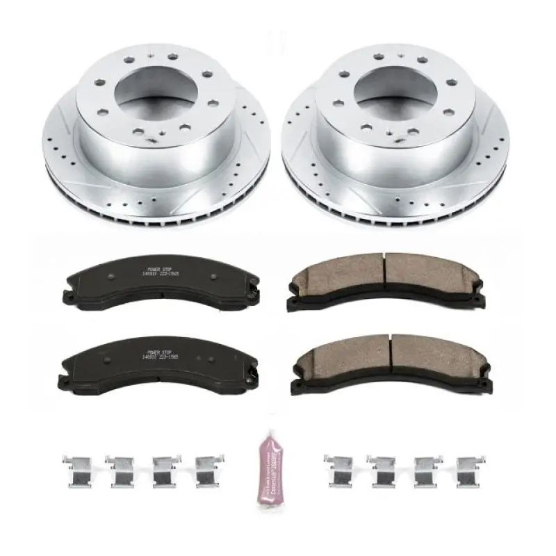 Power Stop 15-20 Gmc Sierra 2500 Hd Rear Z23 Evolution Brake Kit 1