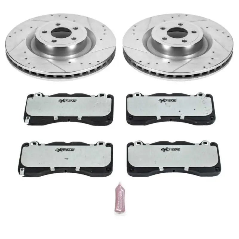 Power Stop 15-22 Ford Mustang Front Z26 Street Brake Kit 1
