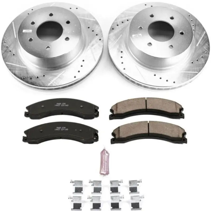 Power Stop 16-22 Nissan Titan Xd Front Z23 Evolution Brake Kit 1