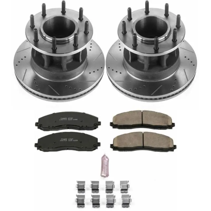 Power Stop 17-22 Ford F-350 Super Duty Front Z23 Evolution Brake Kit 1