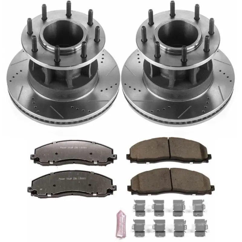 Power Stop 17-22 Ford F-350 Super Duty Front Z36 Truck & Tow Brake Kit 1