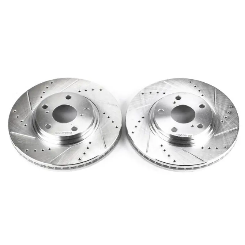 Power Stop 2003 Lexus Es300 Front Evolution Drilled & Slotted Rotors - Pair 1