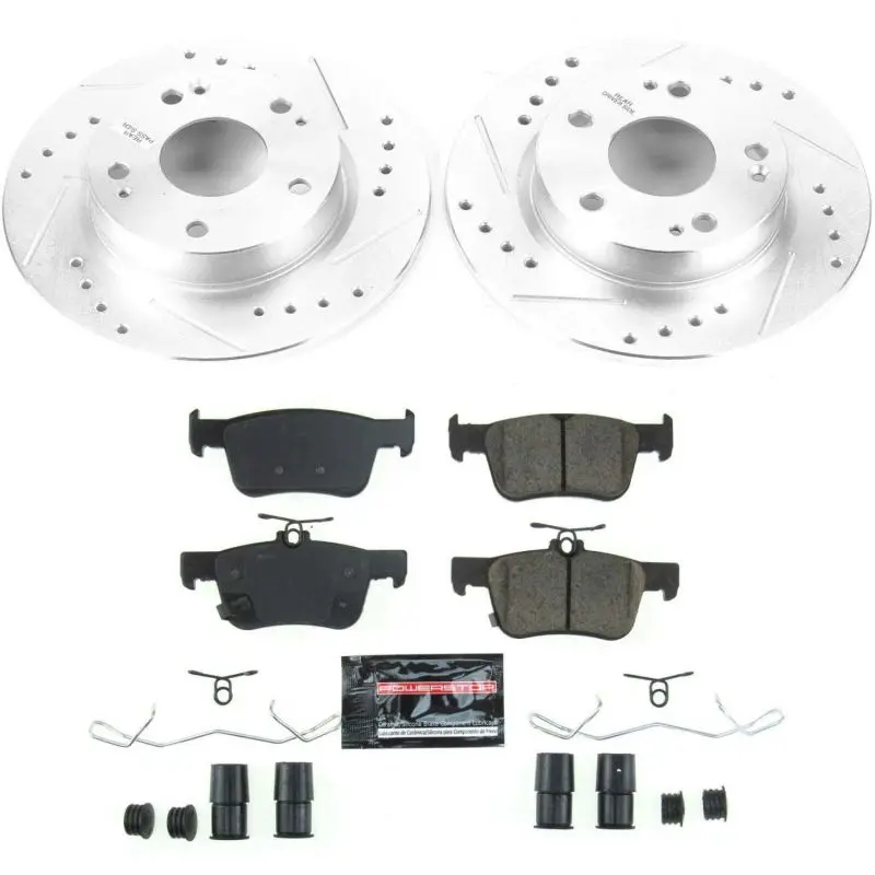 Power Stop 2019 Honda Insight Rear Z23 Evolution Sport Brake Kit 1