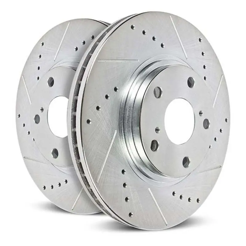Power Stop 21-23 Ford Mustang Mach-E Front Drilled & Slotted Rotor (Pair) 1