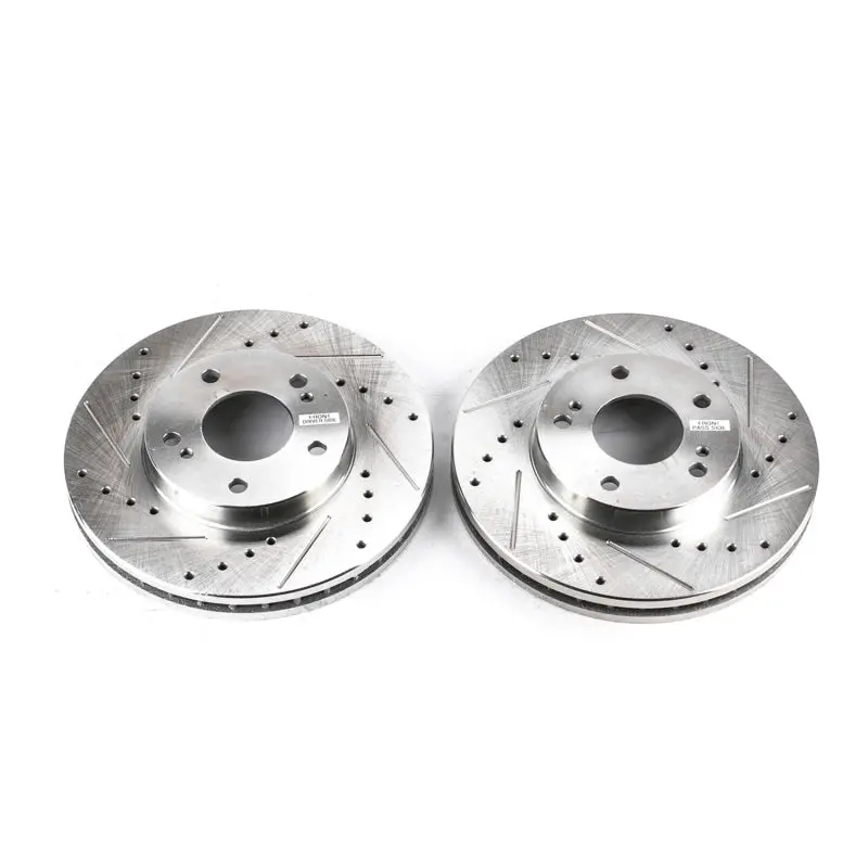 Power Stop 89-96 Nissan 300Zx Front Evolution Drilled & Slotted Rotors - Pair 1