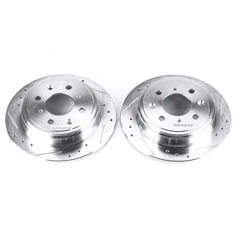 Power Stop 90-01 Acura Integra Rear Evolution Drilled & Slotted Rotors - Pair 1