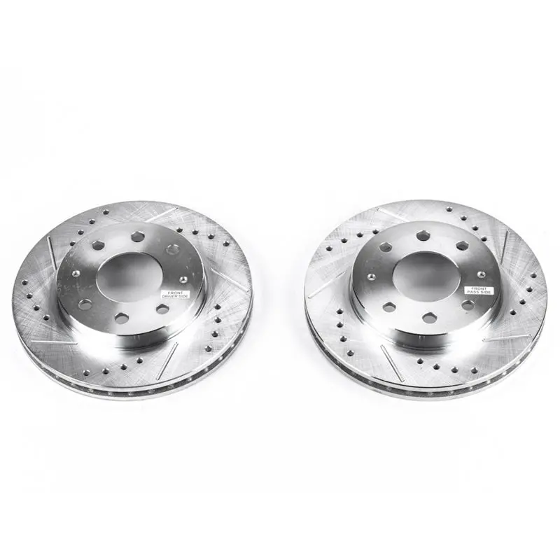 Power Stop 91-93 Eagle Gtx Front Evolution Drilled & Slotted Rotors - Pair 1
