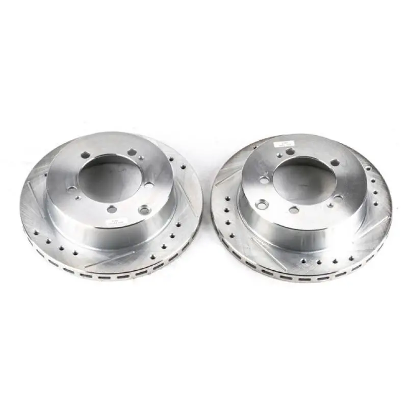 Power Stop 91-96 Dodge Stealth Rear Evolution Drilled & Slotted Rotors - Pair 1