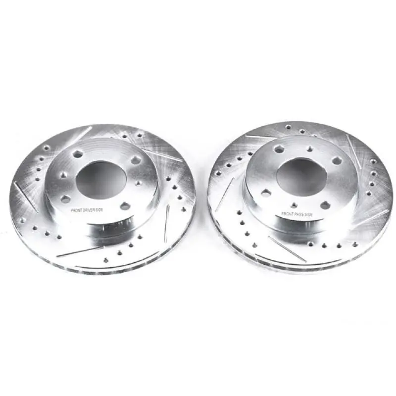 Power Stop 91-96 Infiniti G20 Front Evolution Drilled & Slotted Rotors - Pair 1