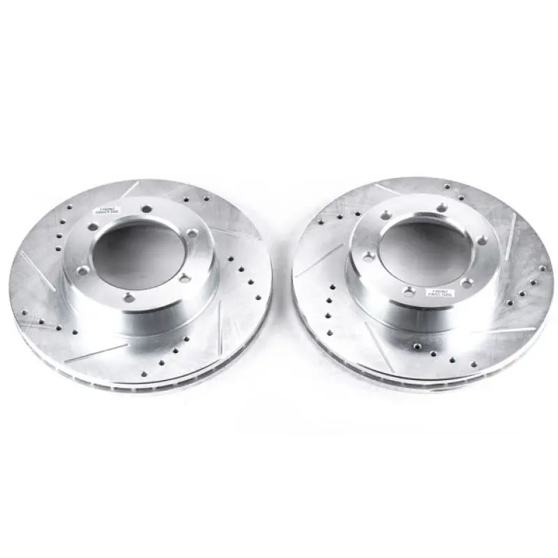 Power Stop 91-96 Toyota 4Runner Front Evolution Drilled & Slotted Rotors - Pair 1