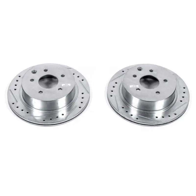 Power Stop 93-97 Infiniti J30 Rear Evolution Drilled & Slotted Rotors - Pair 1