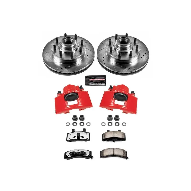 Power Stop 94-99 Chevrolet C1500 Suburban Front Z36 Truck & Tow Kit W/Cals 1