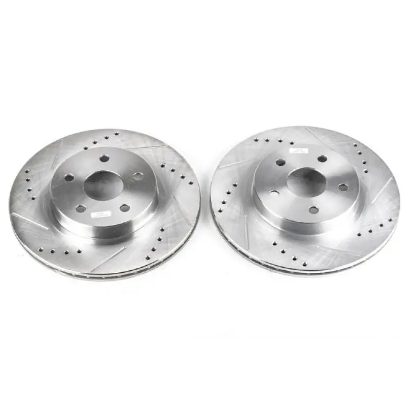 Power Stop 96-00 Toyota Rav4 Front Evolution Drilled & Slotted Rotors - Pair 1