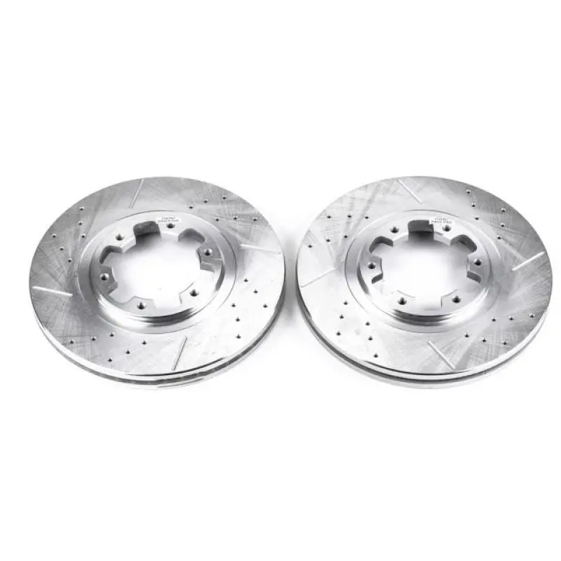 Power Stop 97-03 Infiniti Qx4 Front Evolution Drilled & Slotted Rotors - Pair 1