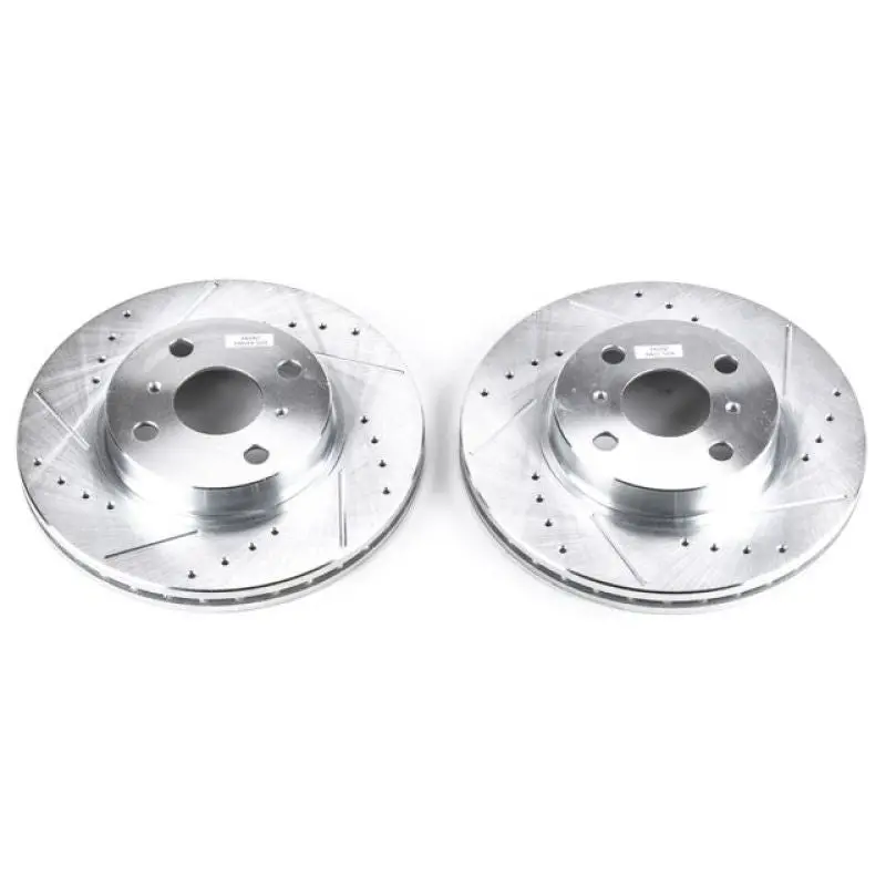 Power Stop 98-02 Chevrolet Prizm Front Evolution Drilled & Slotted Rotors - Pair 1