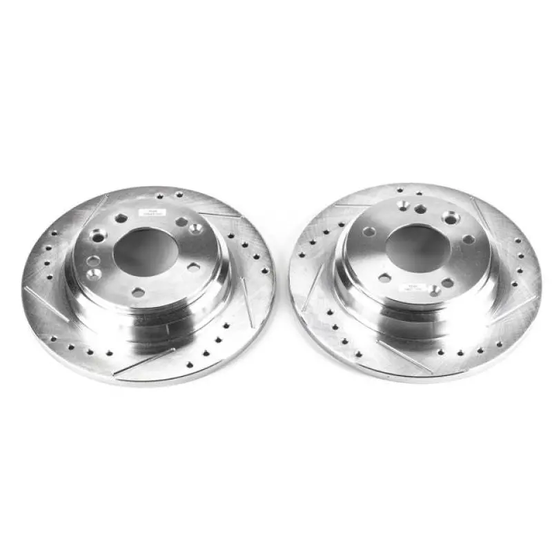 Power Stop 99-01 Acura Rl Rear Evolution Drilled & Slotted Rotors - Pair 1