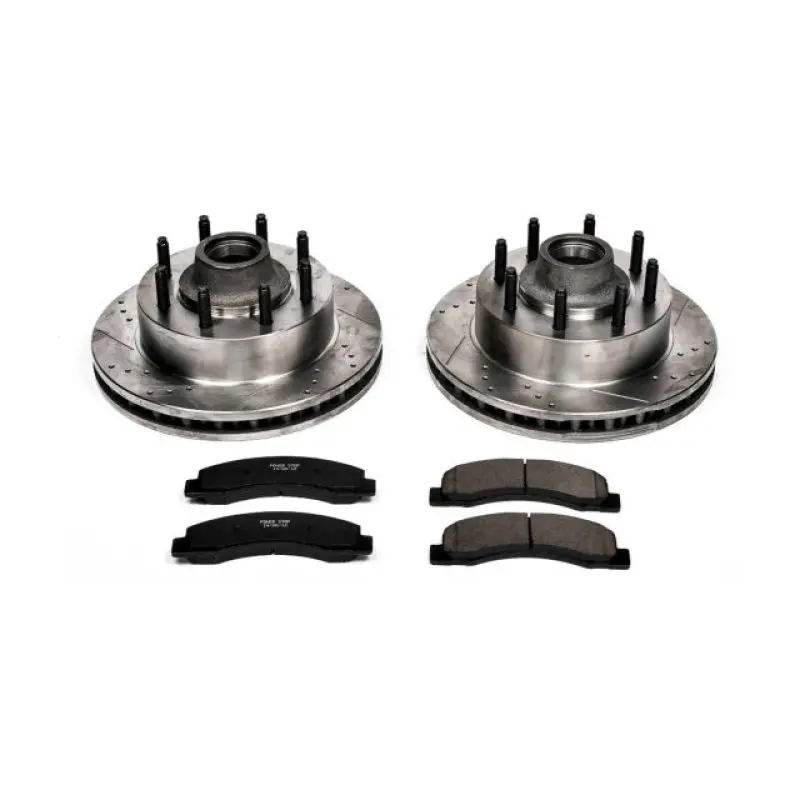 Power Stop 99-02 Ford F-350 Super Duty Front Z23 Evolution Brake Kit 1