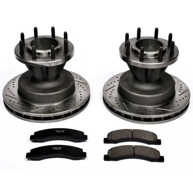 Power Stop 99-02 Ford F-350 Super Duty Front Z23 Evolution Brake Kit 1