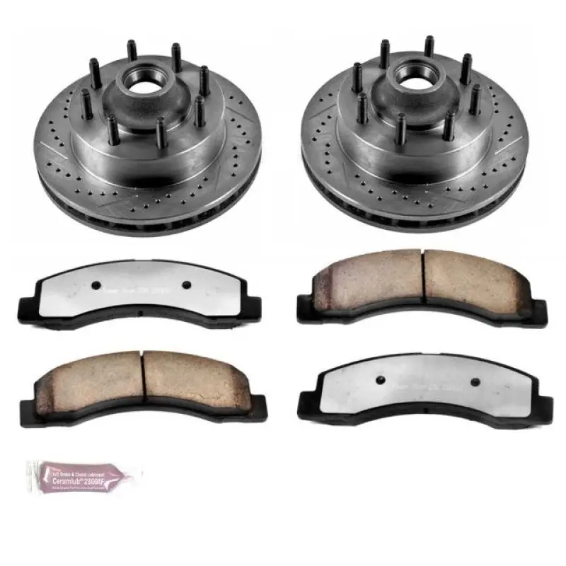 Power Stop 99-02 Ford F-350 Super Duty Front Z36 Truck & Tow Brake Kit 1