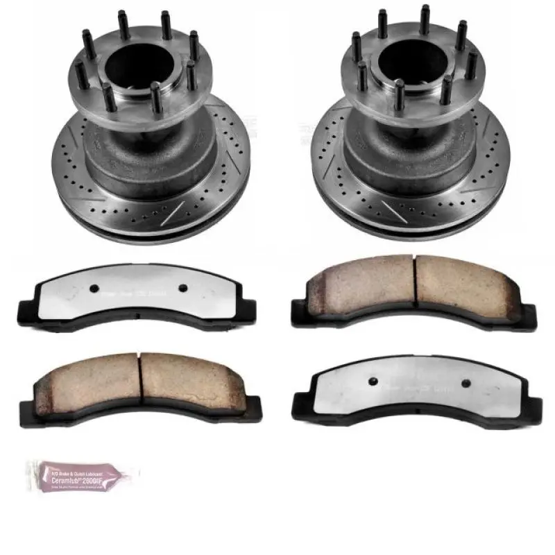 Power Stop 99-02 Ford F-350 Super Duty Front Z36 Truck & Tow Brake Kit 1