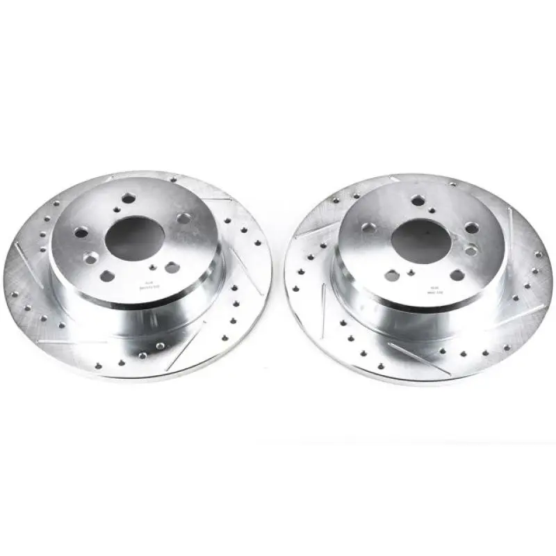 Power Stop 99-03 Lexus Rx300 Rear Evolution Drilled & Slotted Rotors - Pair 1