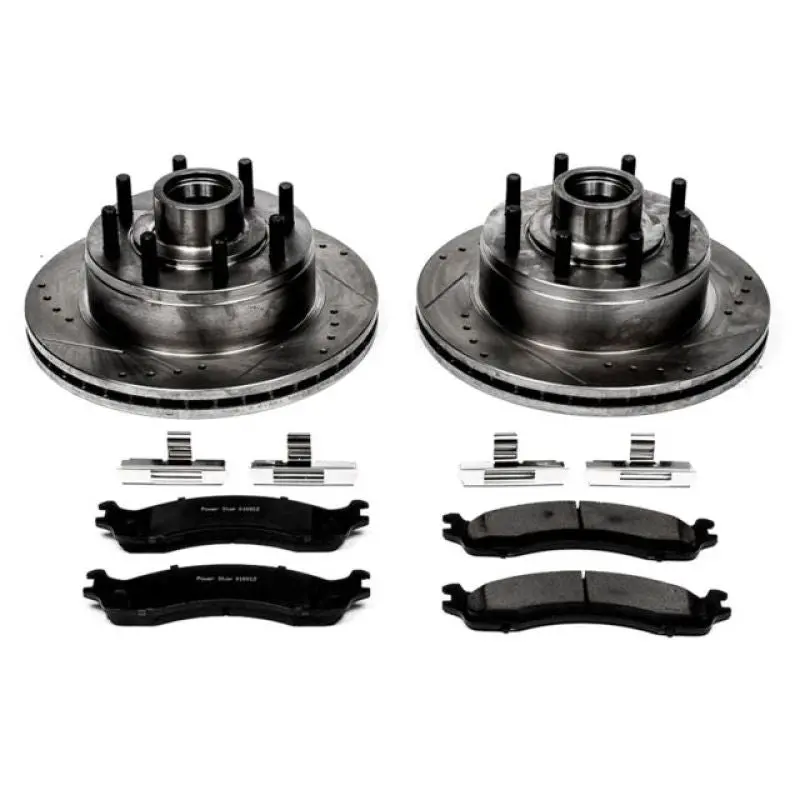 Power Stop 99-07 Ford E-350 Super Duty Front Z23 Evolution Brake Kit 1