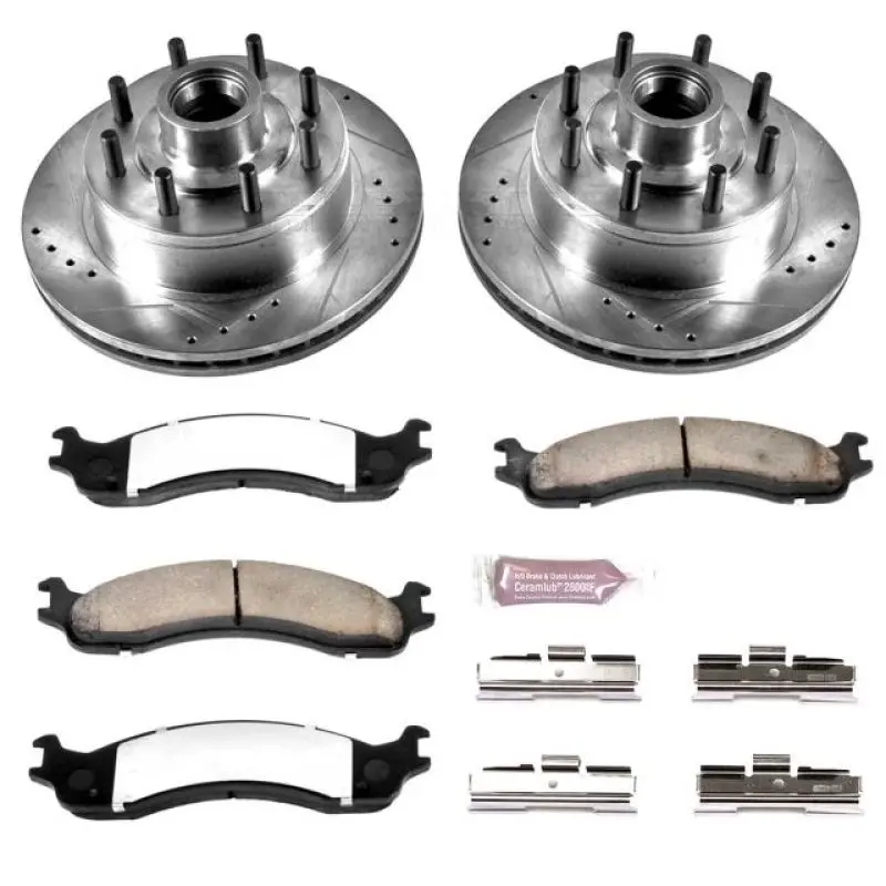 Power Stop 99-07 Ford E-350 Super Duty Front Z36 Truck & Tow Brake Kit 1