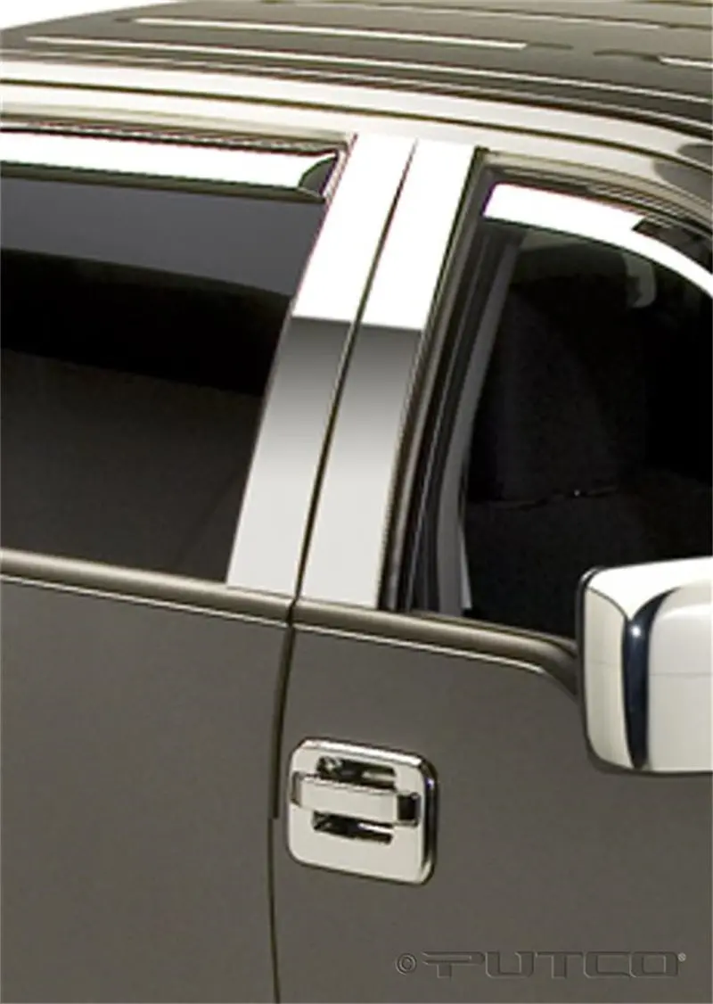 Putco 04-14 Ford F-150 Super Crew / Super Cab - 4Pcs Stainless Steel Pillar Posts Classic 1