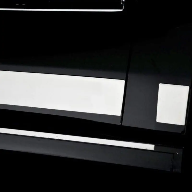 Putco 07-13 Chevy Silv Crew Cab 5.5 Box - 6In Wide - 12Pcs Pro Stainless Steel Rocker Panels 1
