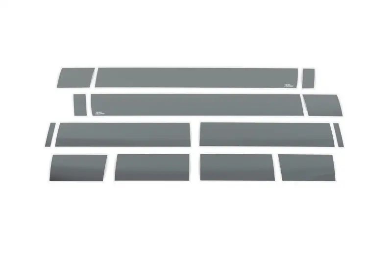 Putco 07-13 Chevy Silv Ext Cab 6.5Ft Standard Box - 6In Wide - 14Pcs Black Platinum Rocker Panels 1