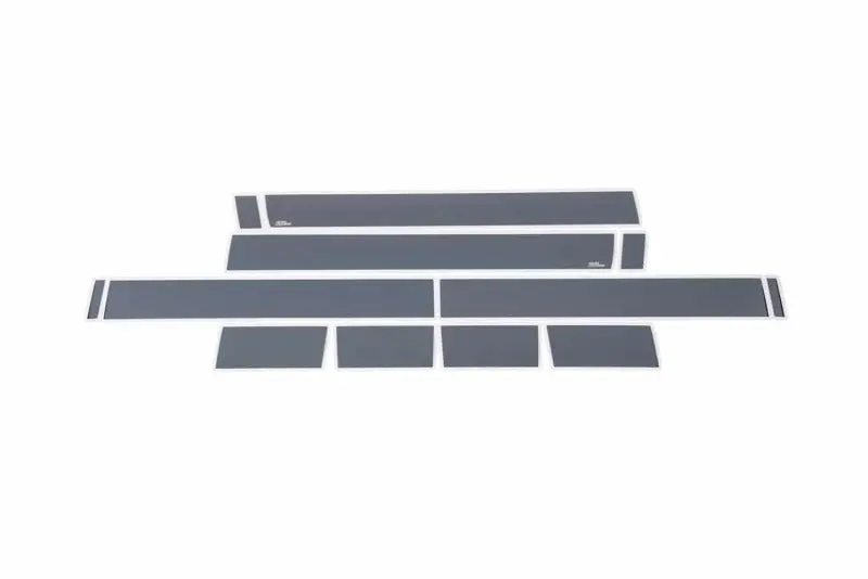 Putco 07-13 Chevy Silverado Crew Cab 5.5 Box - 6In Wide (12Pcs) Black Platinum Rocker Panels 1
