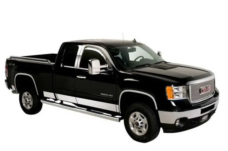 Putco 07-13 Silv Crew Cab 5.5 Box - 6In Wide - 12Pcs - Ss Rocker Panels 1