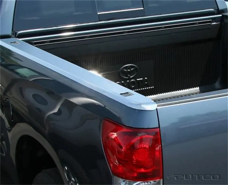Putco 07-13 Toyota Tundra - Short Bed - 6.5Ft Bed Stainless Steel Skins (Holes) 1