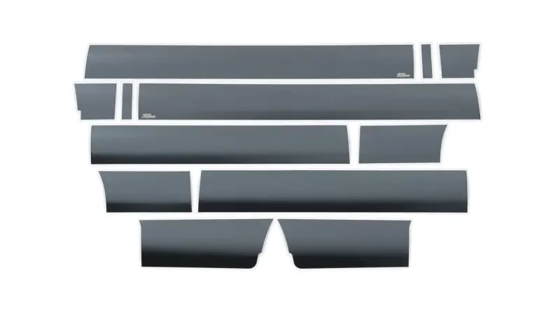 Putco 09-14 Ford F-150 Super Crew Cab 5.5 Box - 7In Wide (12Pcs) Black Platinum Rocker Panels 1
