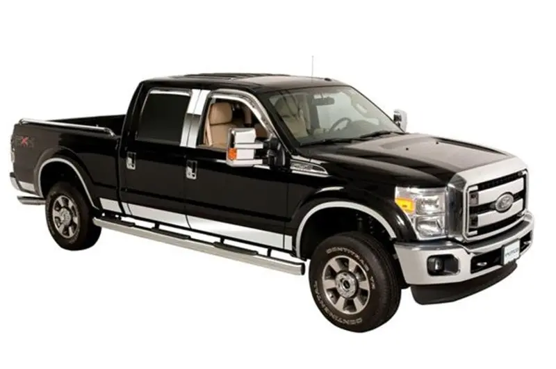 Putco 11-16 Ford Superduty - Crew Cab 6.5Ft Short Box - 12Pcs - 6.25In Wide Ss Rocker Panels 1
