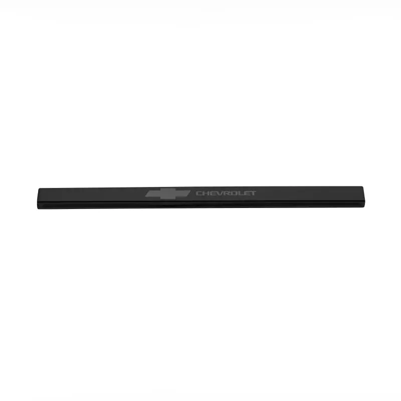 Putco 14-18 Chevy Silv Ld - Regular Cab W/ Chevrolet Etching (4Pcs) Black Platinum Door Sills 1