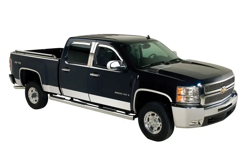 Putco 14-18 Chevy Silv Ld - Standard Cab - 8Ft Long Box - 10Pcs Stainless Steel Rocker Panels 1