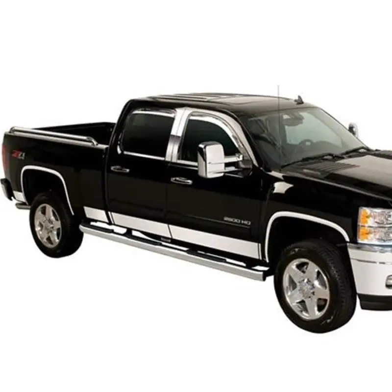 Putco 14-18 Chevy Silverado Ld - Standard Cab - 6.8In Bed - 10Pcs Stainless Steel Rocker Panels 1