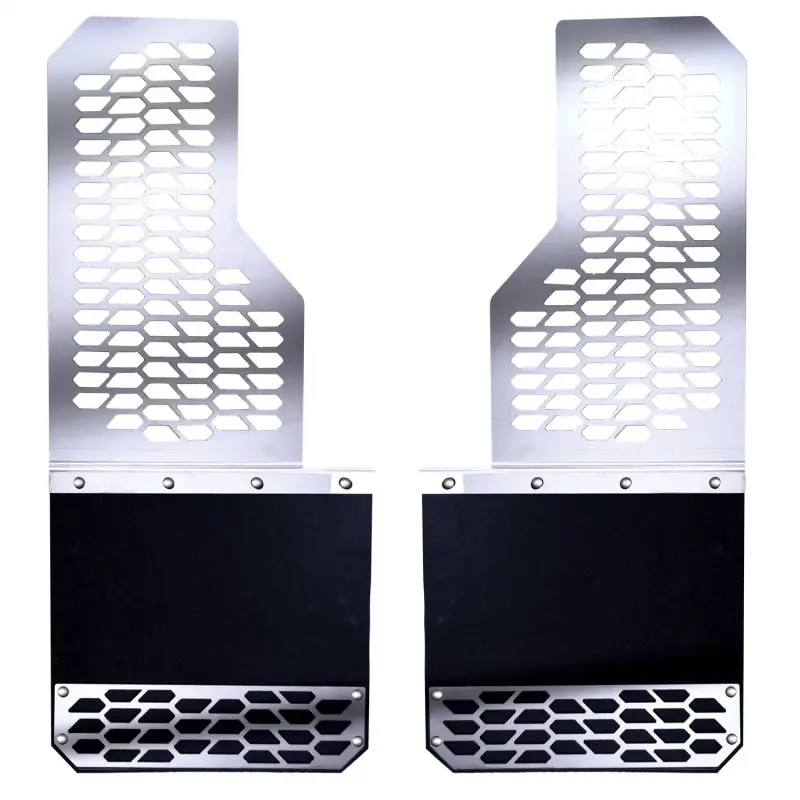 Putco 14-20 Chevrolet Silverado Ld / Gmc Sierra Ld - Set Of 2 Mud Skins - Polished Ss W/ Hex Shield 1
