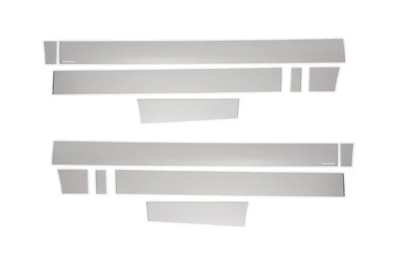 Putco 15-20 Ford F-150 Super Cab 8Ft Long Box (4.25In Tall - 12Pcs) Stainless Steel Rocker Panels 1