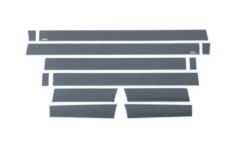 Putco 15-20 Ford F-150 Super Crew 6.5Ft (4.25In Tall - 12Pcs) Black Platinum Rocker Panels 1