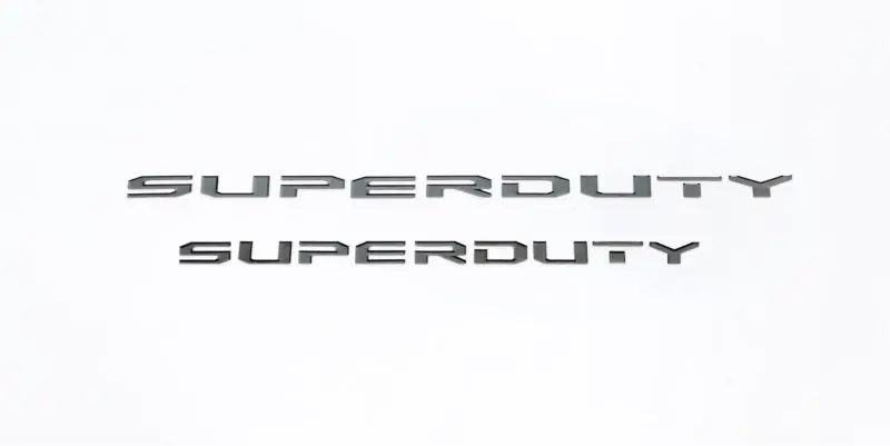 Putco 17-19 Ford Superduty Letters (Stamped/Black Platinum) Tailgate/Rear 1