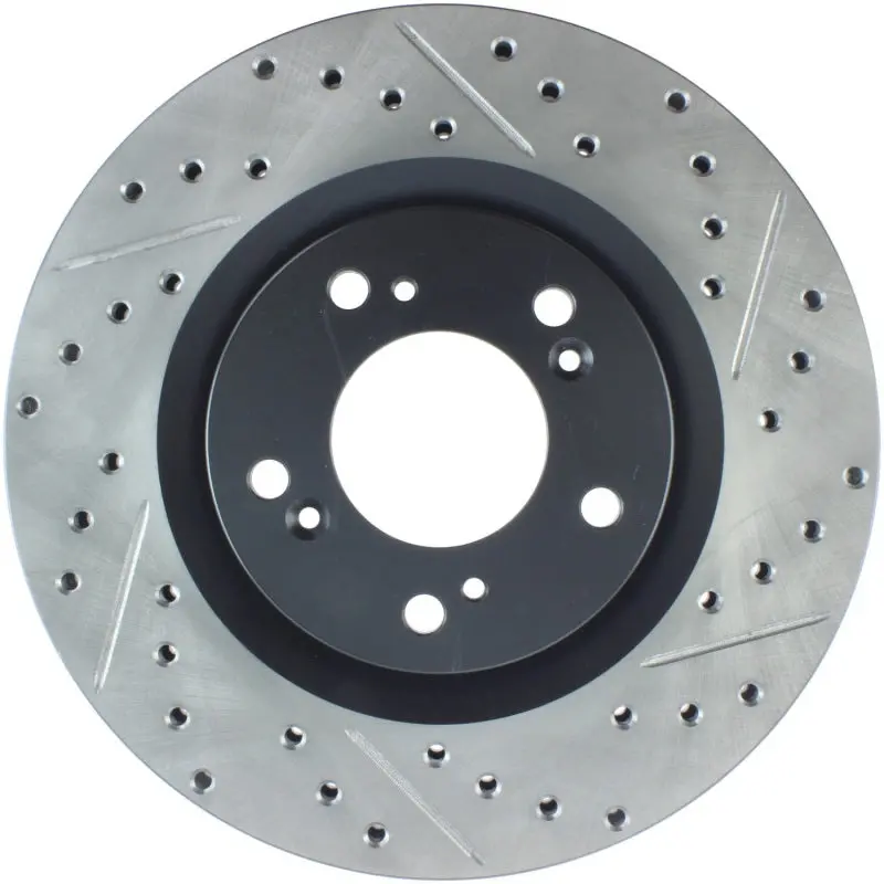 Stoptech 00-09 S2000 Slotted & Drilled Left Front Rotor 1