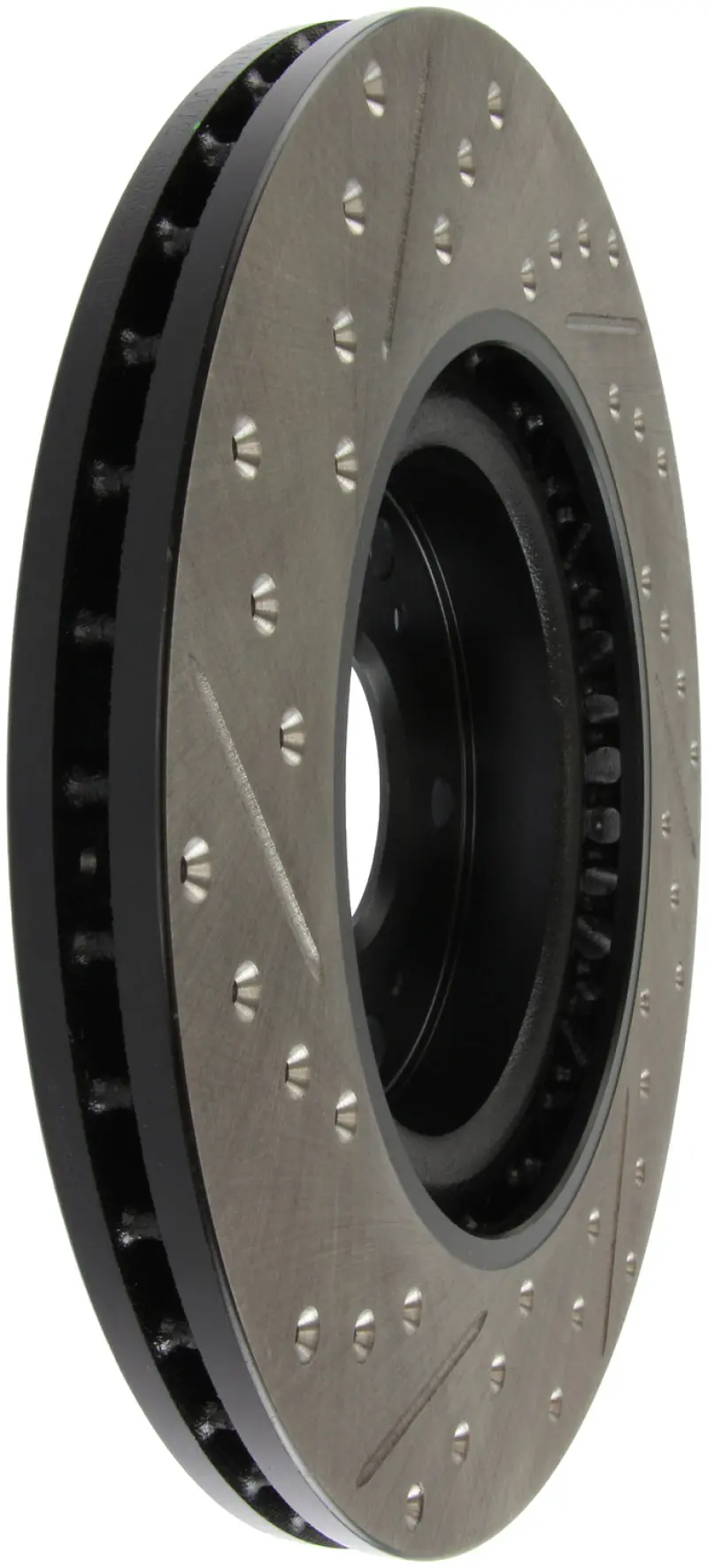 Stoptech 02-06 Acura Rsx Type S / 06-09 Honda Civic Si Slotted & Drilled Left Front Rotor 1