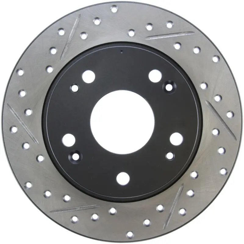 Stoptech 04-08 Acura Tsx / 03-07 Honda Accord Sportstop Slotted & Drilled Right Rear Rotor 1