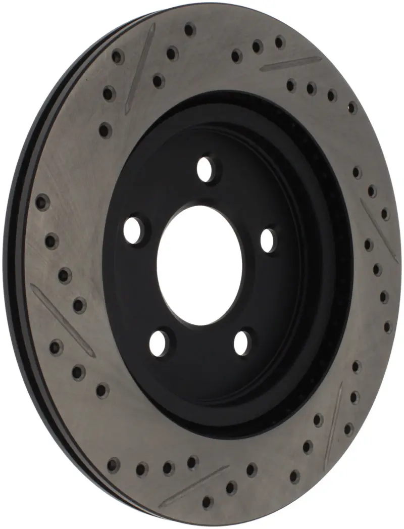Stoptech 05-10 Ford Mustang Slotted & Drilled Left Rear Rotor 1